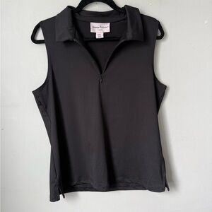 Tommy Bahama Black Sleeveless Blouse